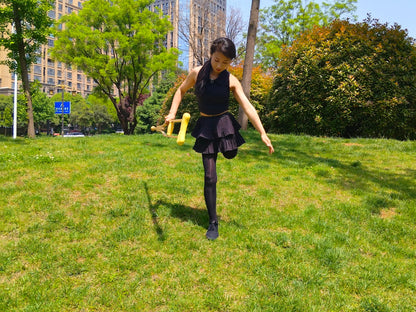 Ayla: Sak Amputee Girl – Happy times playing soccer with Lanzi while on crutches