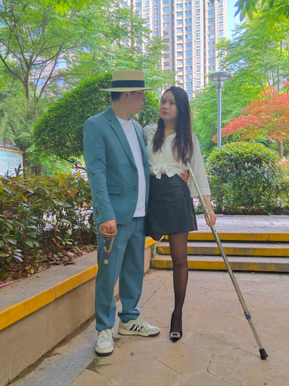 Abby Ooe, the Amputee Girl - First Intimate Physical Contact