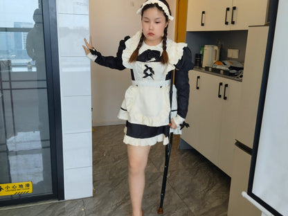 Jaya, the SHD and One-Eye Blind Girl - Halloween Special: A Maid Costume Day at Home