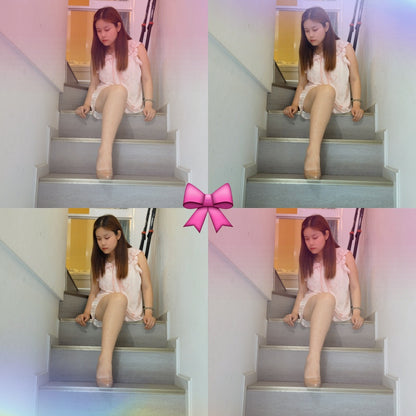 Jaya, the SHD and One-Eye Blind Girl - Trying on High Heels at Home After Waking Up