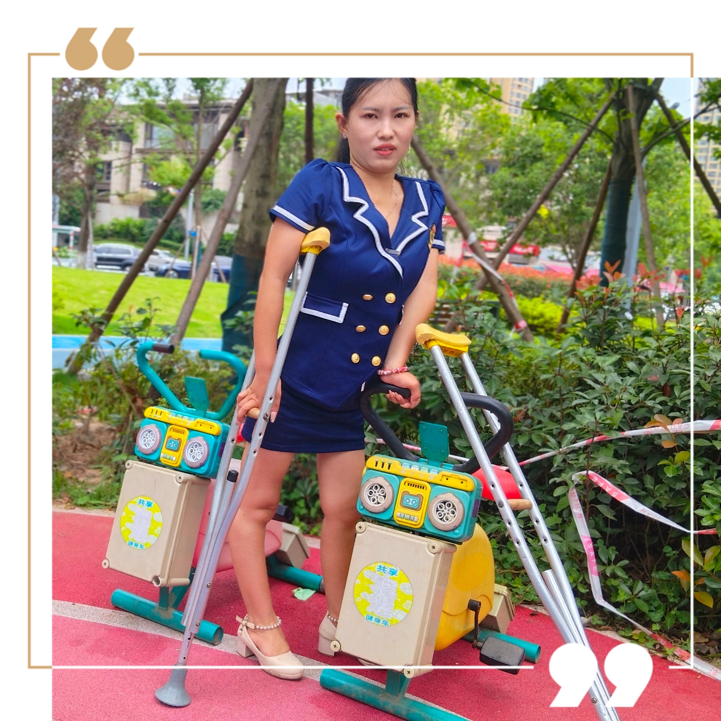Maria: Polio Girl – Experiencing Playground Equipment on Crutches