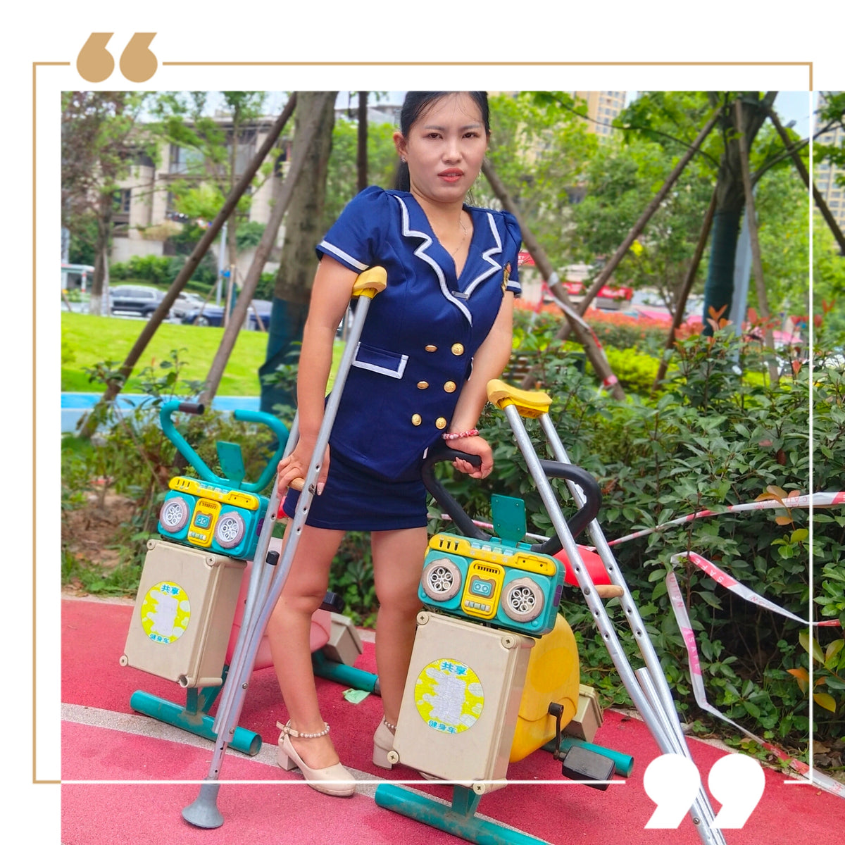 Maria: Polio Girl – Experiencing Playground Equipment on Crutches