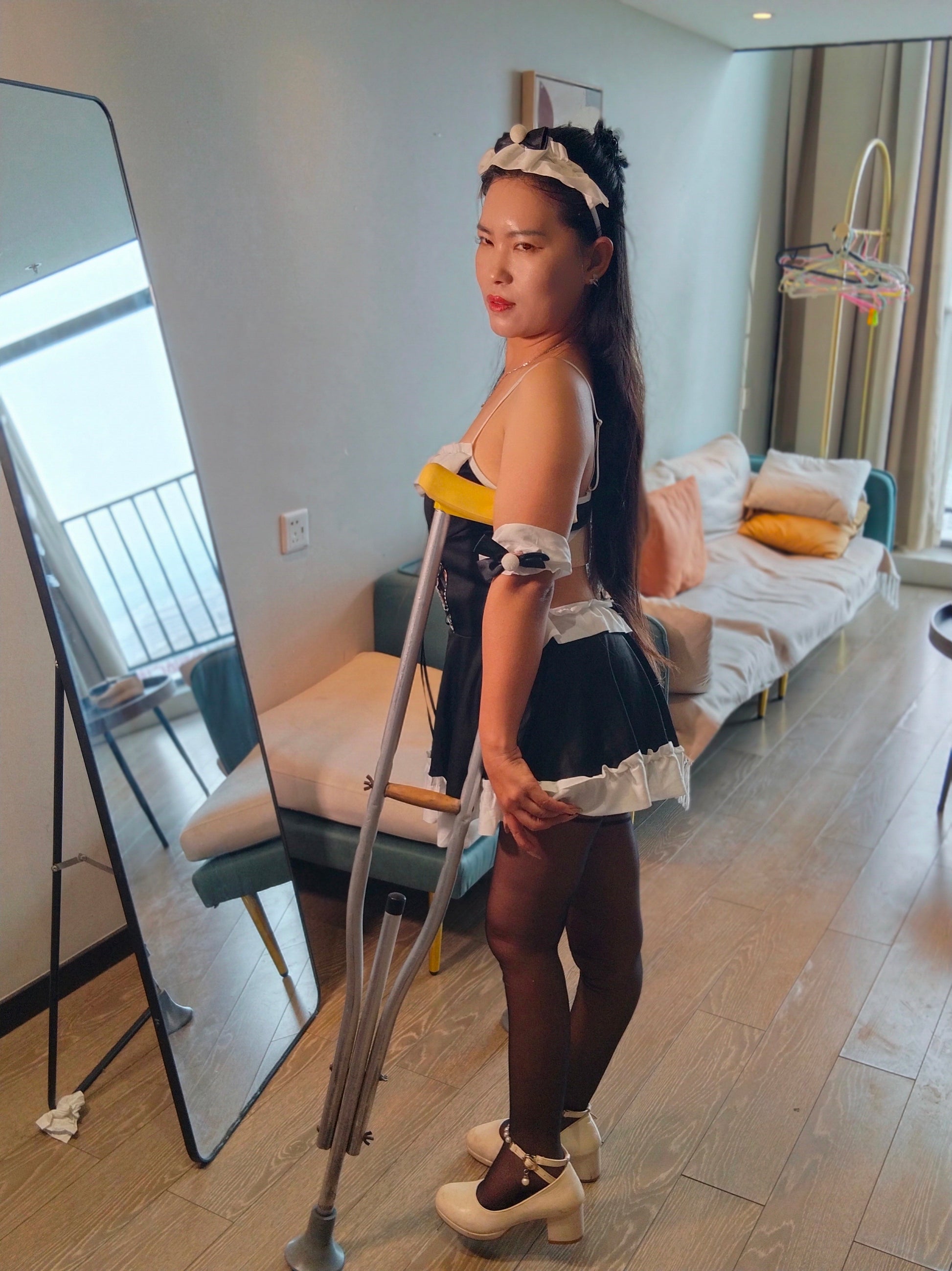 Maria: Polio Girl - Sexy Disabled Maid Cosplay