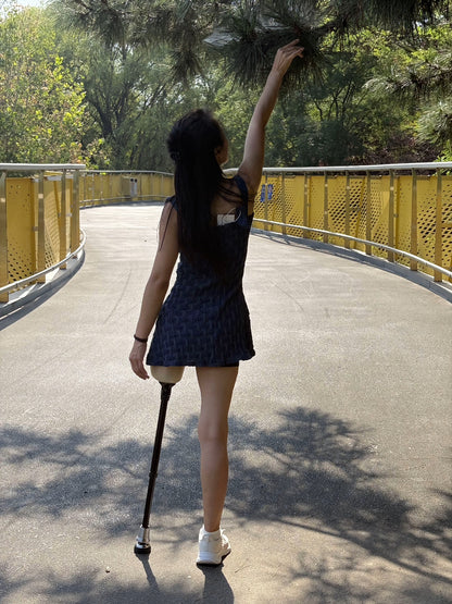 Ayla: Sak Amputee Girl - First Experience with a Wooden Leg Prosthetic