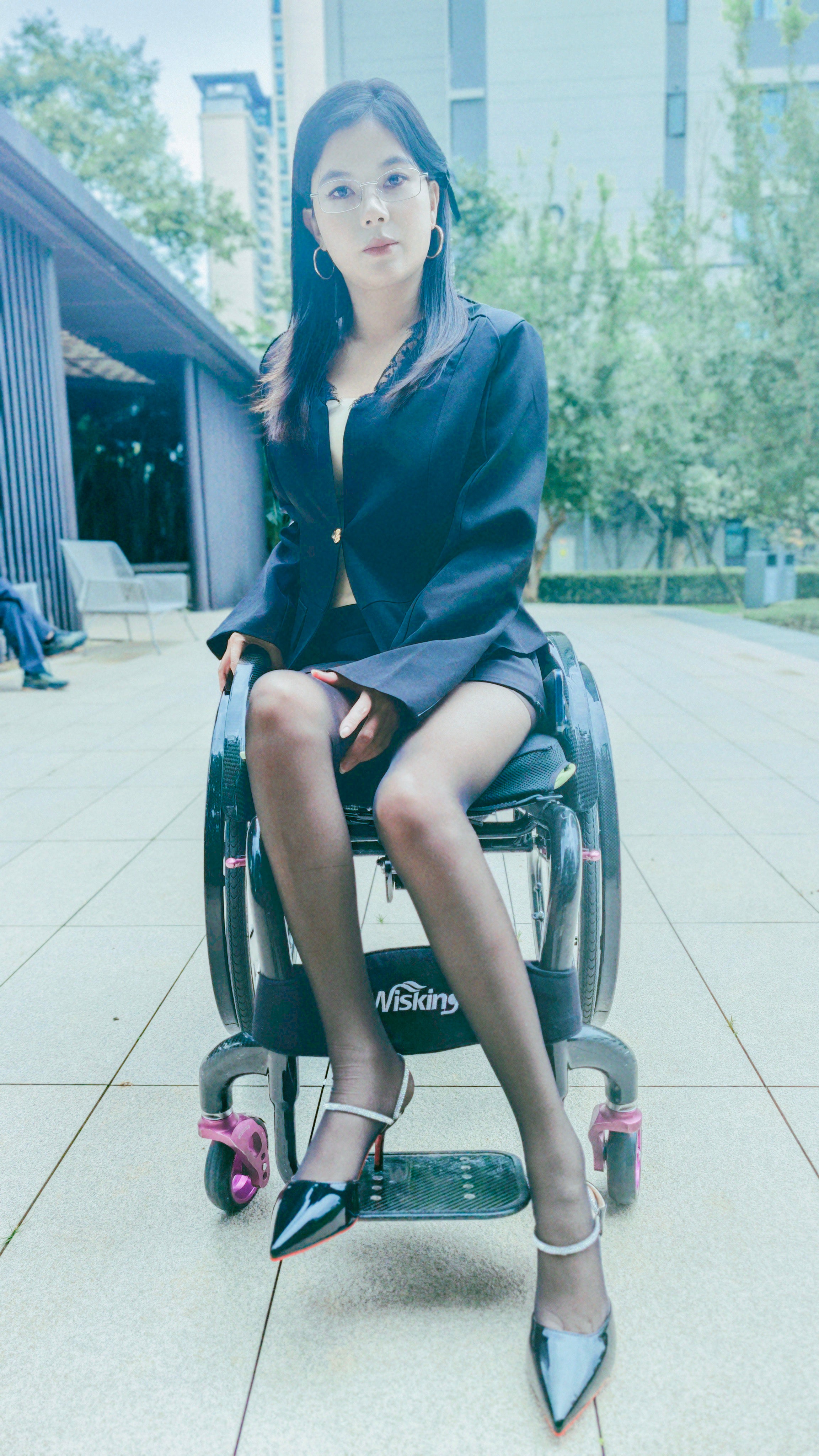 The Para Girl Jenny - Black Stockings, City Elegance
