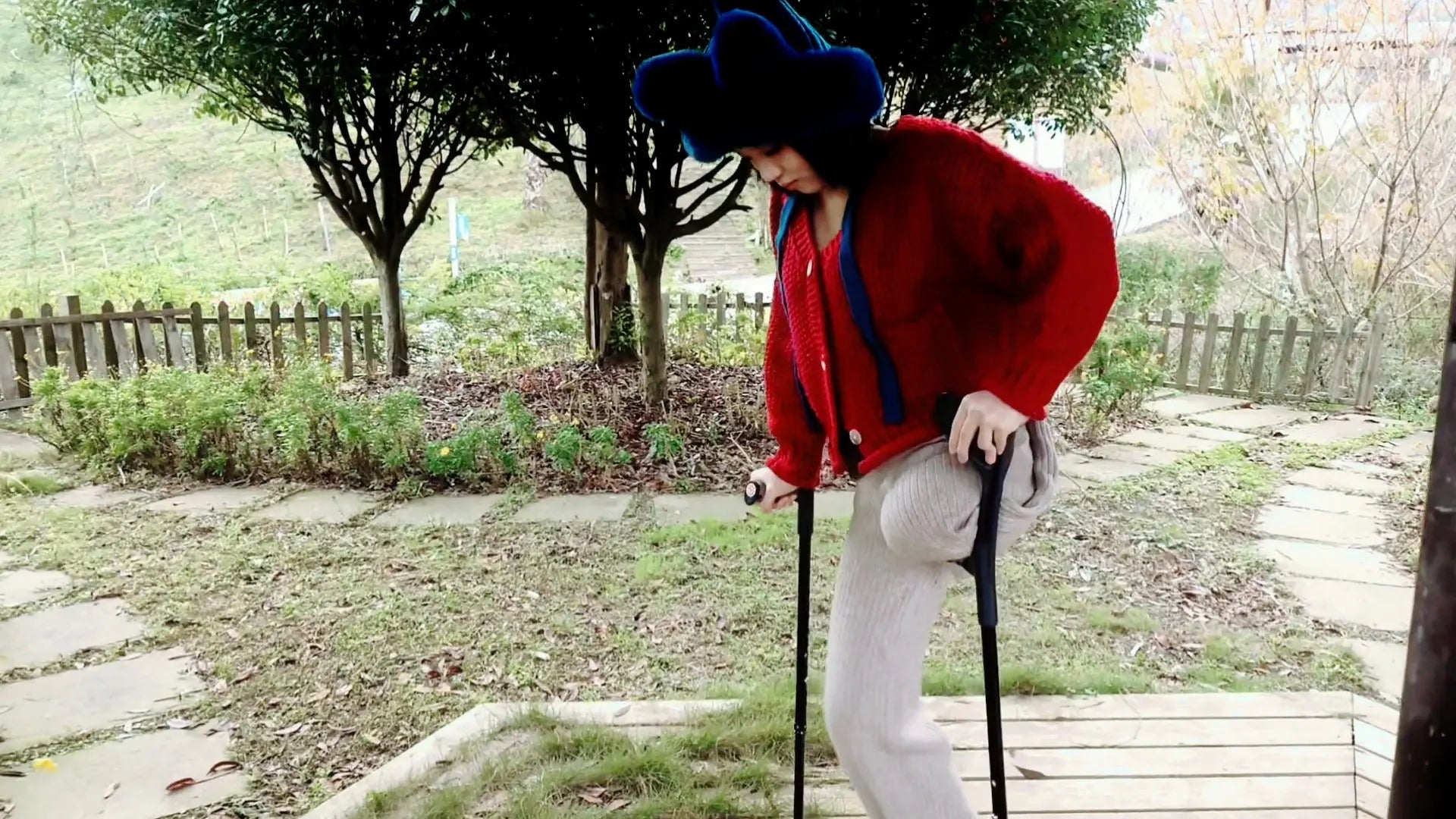Lingo came to the park for a walk