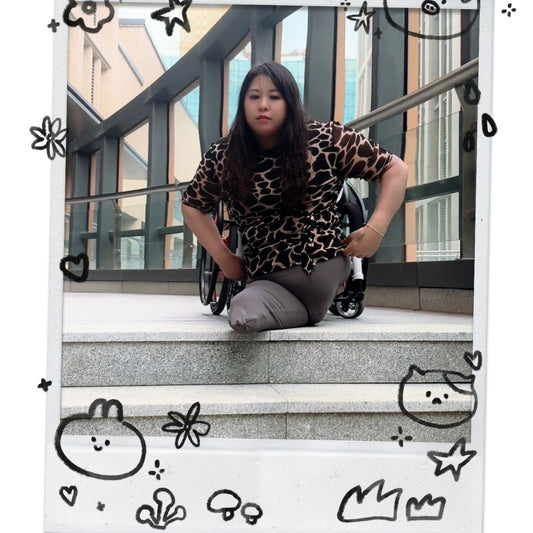 Barbie: RbkLhp Amputee Girl goes out in a wheelchair.