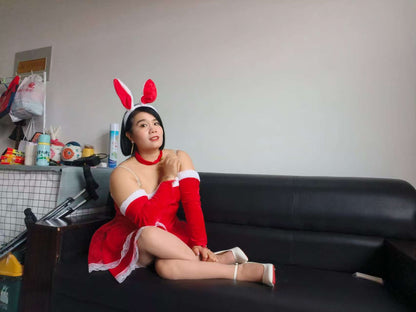 Carrie: The Polio Lady's Christmas dress and bunny ears special edition