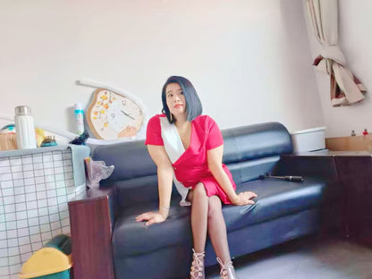 Carrie: The Polio Lady's Walking Practice in Crystal High Heels