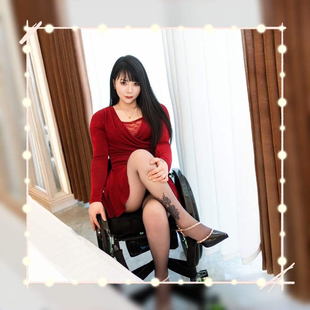 New Model, New Videos — Para Girl Nora: Rehab Exercises in Black Stockings and High Heels