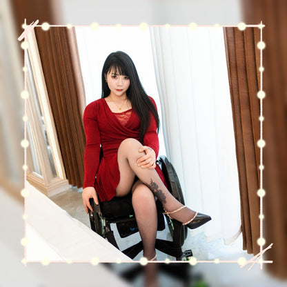 New Model, New Videos — Para Girl Nora: Rehab Exercises in Black Stockings and High Heels