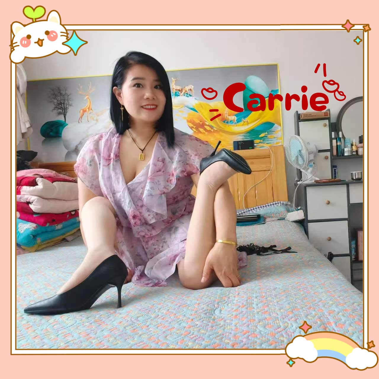 Carrie: The Polio Lady's - Playing with supple legs in high heels