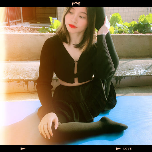 Miki: The girl doing yoga on the rooftop