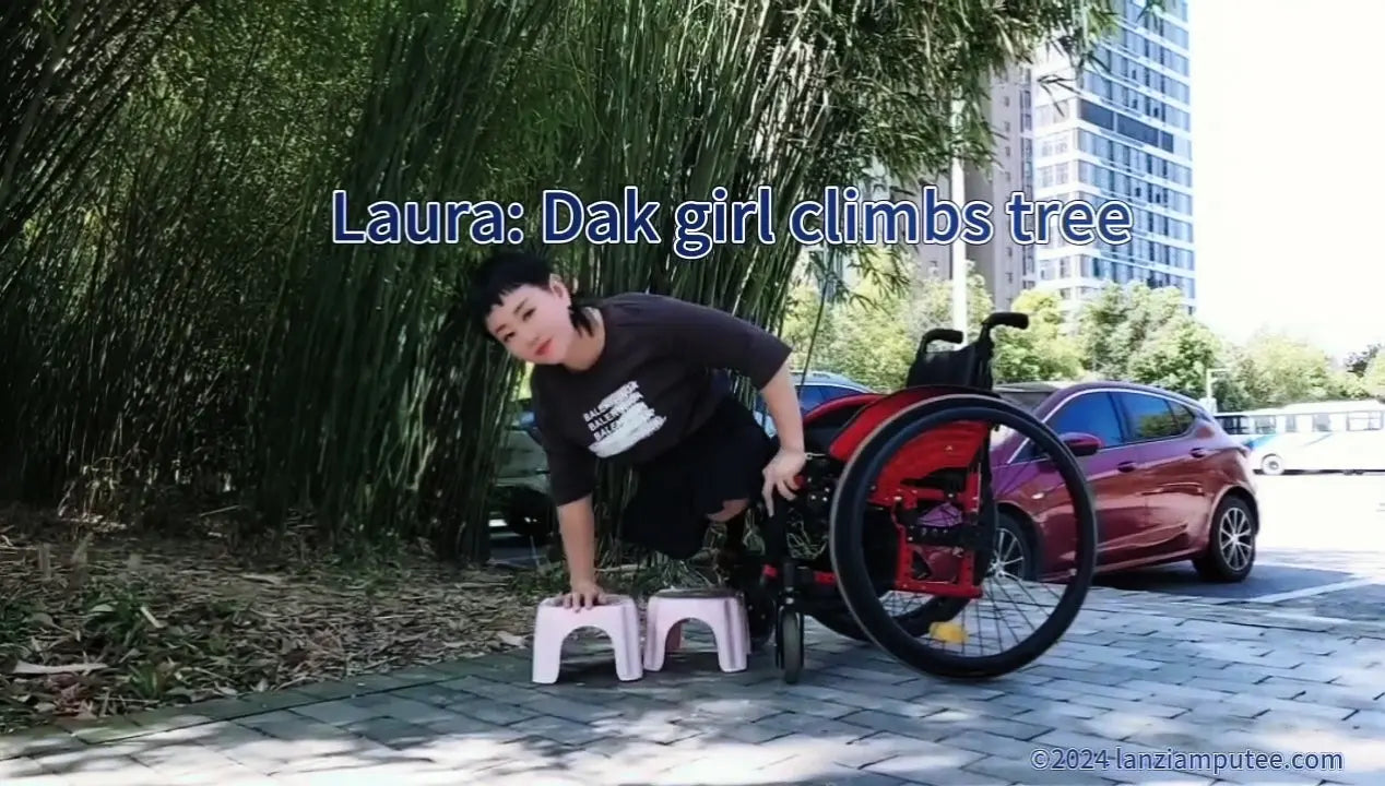 Laura: Dak girl climbs tree