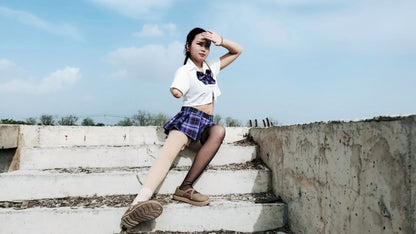 Abby: Ooe girl is in an abandoned factory