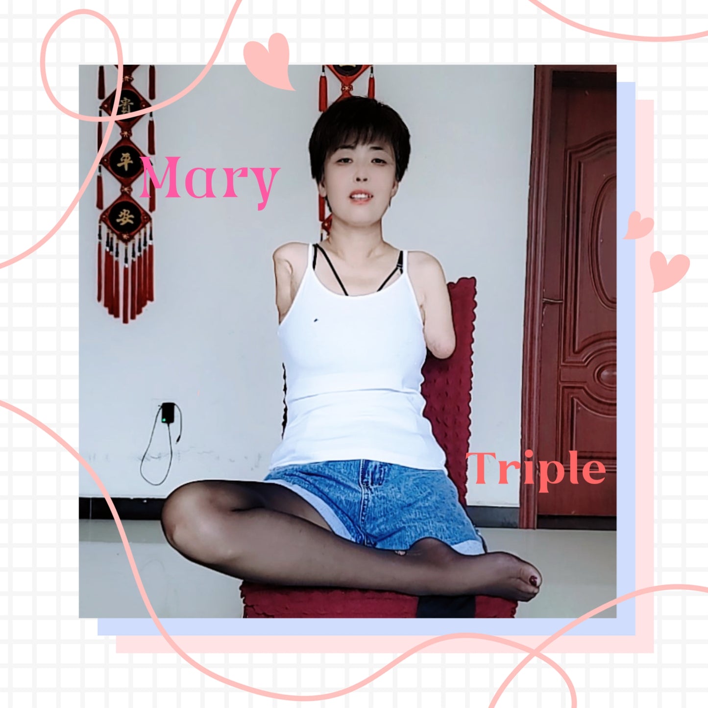 New model New video: "Mary: Triple Amputee Lady, only 1 leg left"