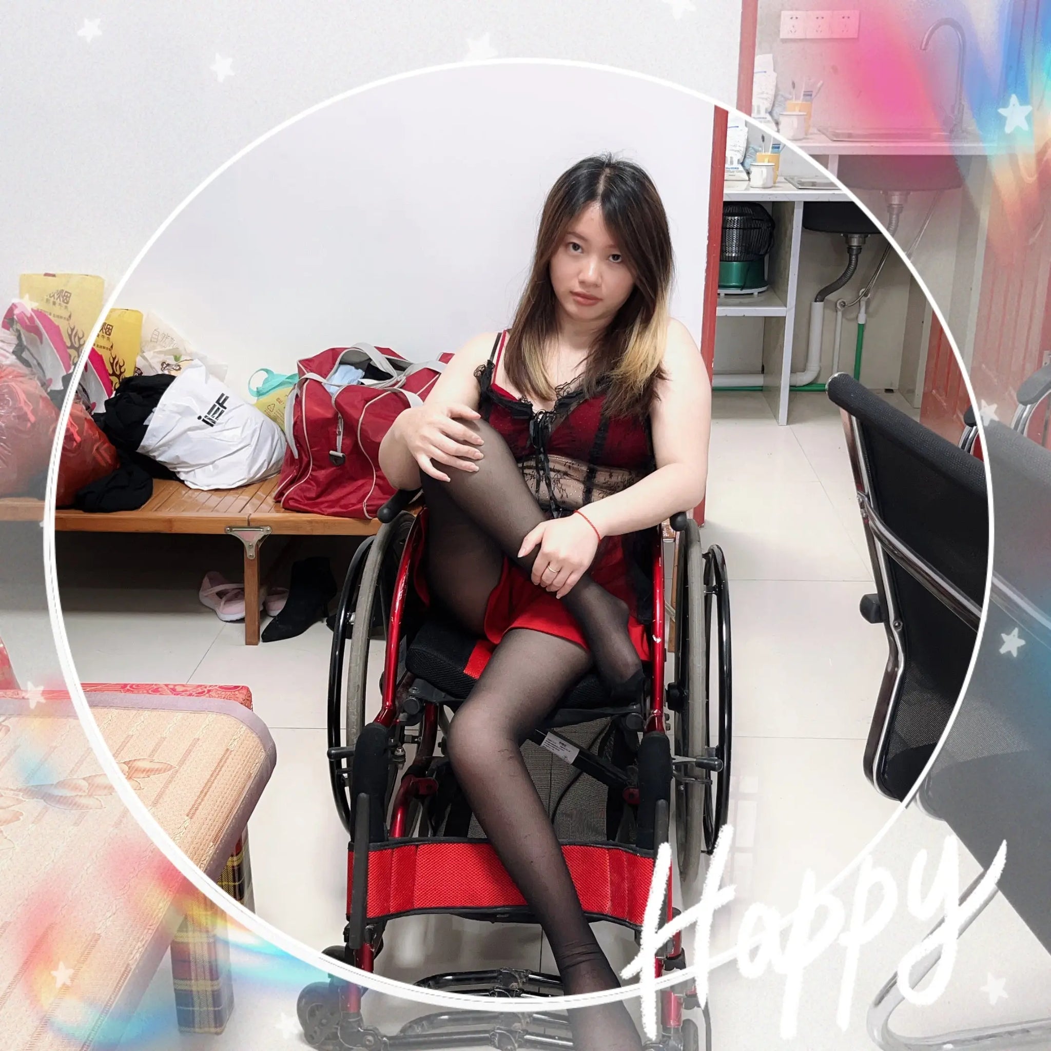 Miki: Polio Girl's Daily Travel AmputeeClub