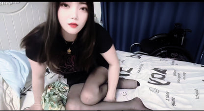Ava: Paraplegic Girl Black clad Girl