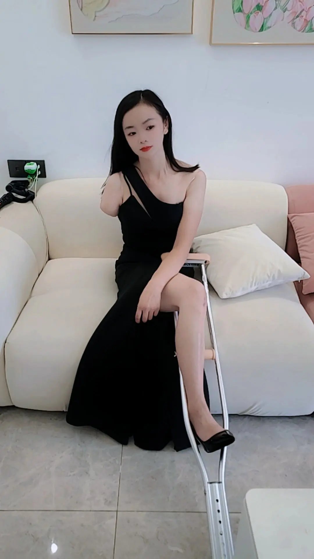 Mila: Ooe Amputee Girl in suits and dresses AmputeeClub