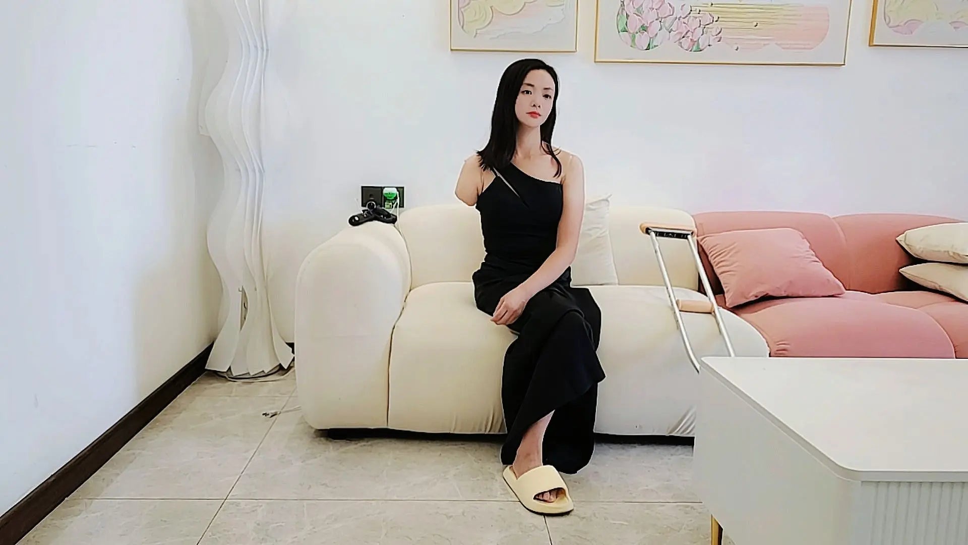 Mila: Ooe Amputee Girl in suits and dresses AmputeeClub