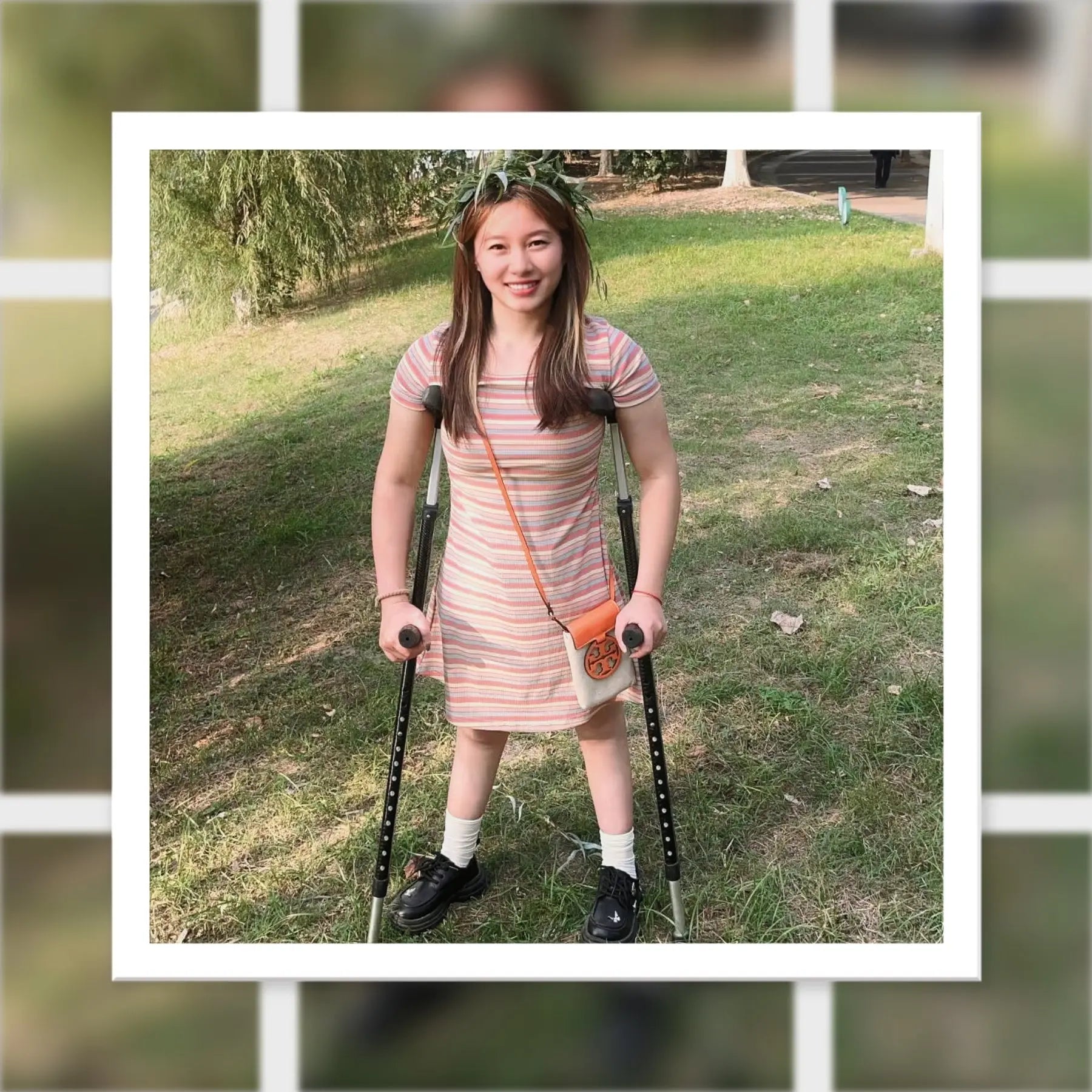 Miki: Polio Girl Autumn Outing AmputeeClub