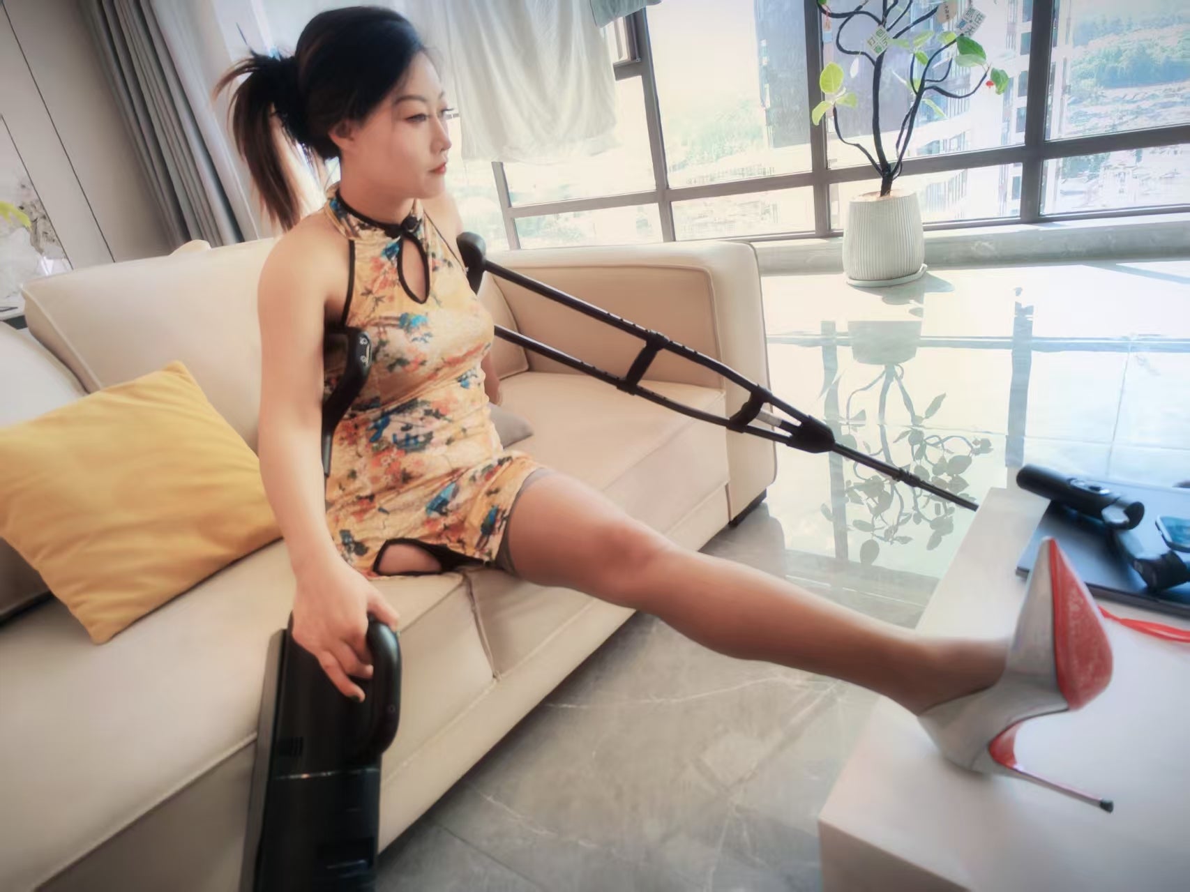 Emma: RHD Amputee Girl - Cute Maid