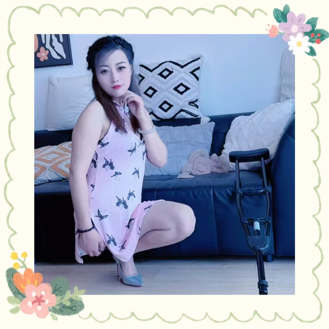 Emma: RHD Amputee Girl - Single Legged High Heels