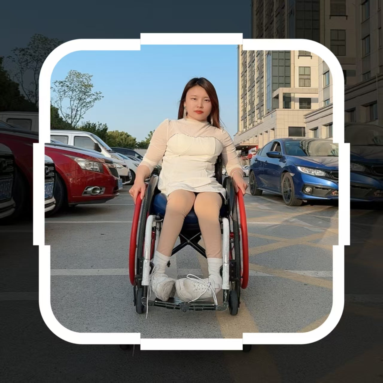 Shera: Paraplegic Girl - Crawling on Outdoor Grass - AmputeeClub